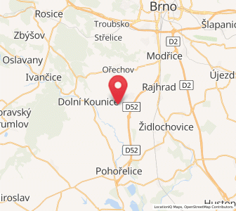 Map of Bratčice, South Moravian