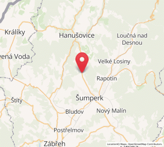 Map of Bratrušov, Olomoucký