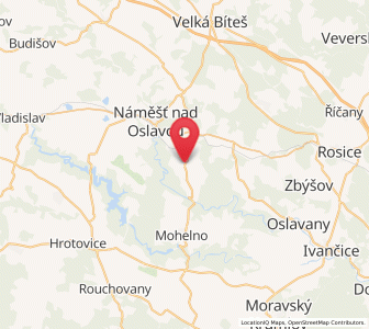 Map of Březník, Vysočina