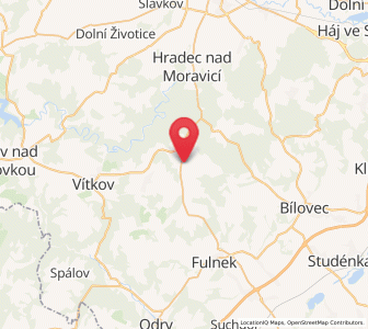Map of Březová, Moravskoslezský
