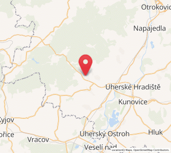 Map of Buchlovice, Zlín