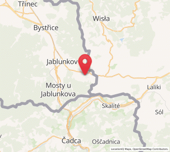 Map of Bukovec, Moravskoslezský