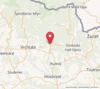 Map of Černý Důl, Královéhradecký kraj