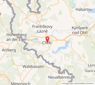 Map of Egra, Karlovarský kraj