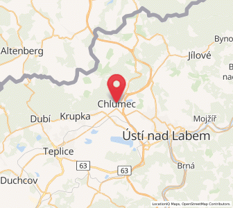 Map of Chlumec, Ústecký kraj