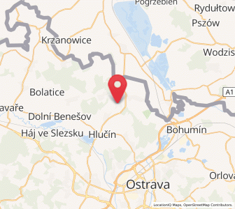 Map of Darkovice, Moravskoslezský