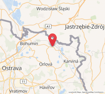 Map of Dětmarovice, Moravskoslezský