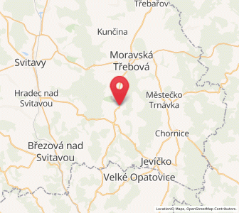 Map of Dlouhá Loučka, Pardubický