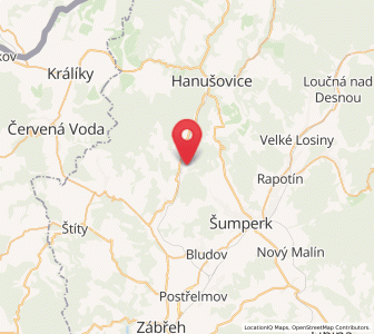Map of Dolní Bohdíkov, Olomoucký
