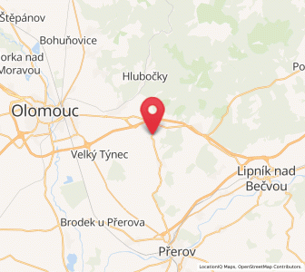 Map of Doloplazy, Olomoucký