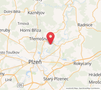 Map of Druztová, Plzeň Region