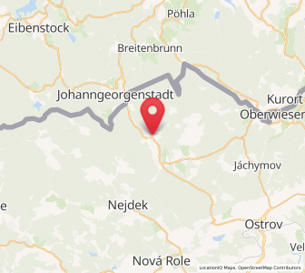 Map of Horní Blatná, Karlovarský kraj