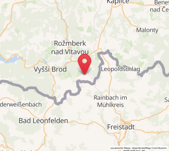 Map of Horní Dvořiště, Jihočeský kraj