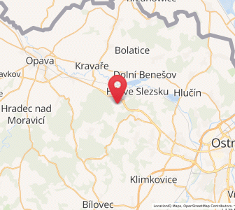 Map of Hrabyně, Moravskoslezský