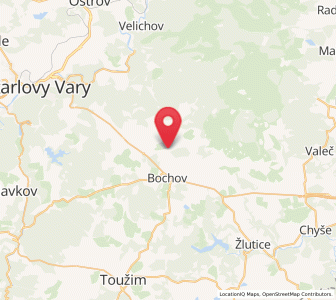 Map of Hradiště, Karlovarský kraj