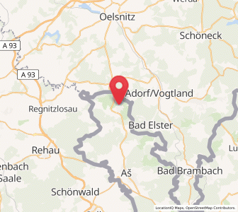 Map of Hranice, Karlovarský kraj