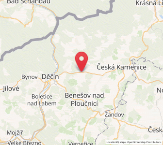 Map of Huntířov, Ústecký kraj