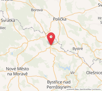 Map of Jimramov, Vysočina