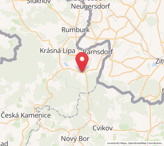 Map of Jiřetín pod Jedlovou, Ústecký kraj