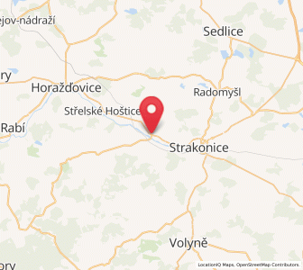 Map of Katovice, Jihočeský kraj