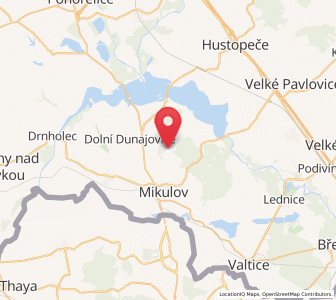 Map of Klentnice, South Moravian