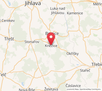 Map of Kněžice, Vysočina