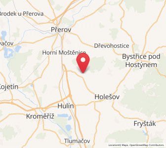 Map of Kostelec u Holešova, Zlín