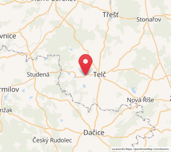 Map of Krahulčí, Vysočina