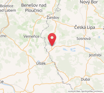 Map of Kravaře, Liberecký kraj