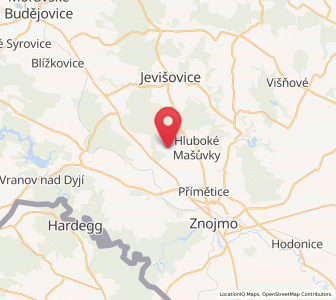 Map of Kravsko, South Moravian