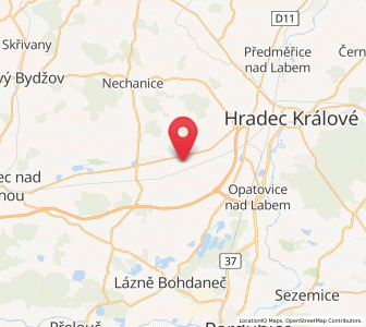 Map of Lhota pod Libčany, Královéhradecký kraj