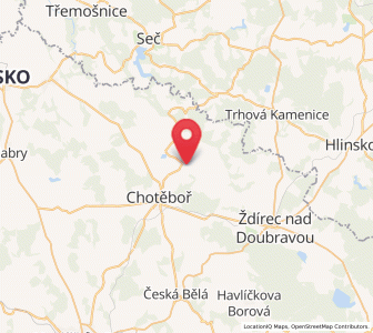 Map of Libice nad Doubravou, Vysočina