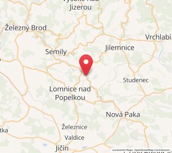 Map of Libštát, Liberecký kraj