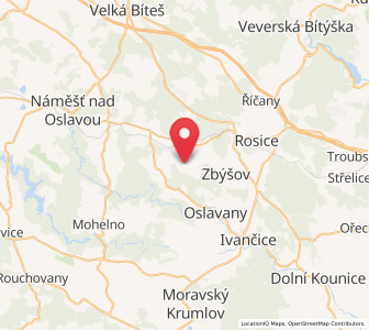 Map of Lukovany, South Moravian