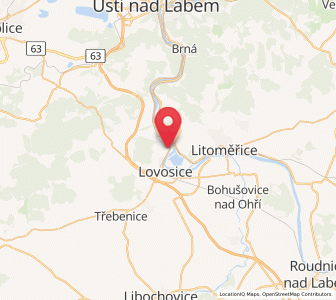 Map of Malé Žernoseky, Ústecký kraj