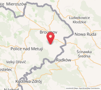 Map of Martínkovice, Královéhradecký kraj