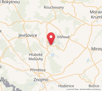 Map of Mikulovice, South Moravian