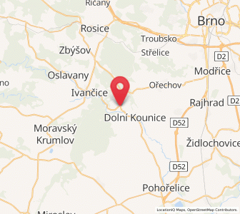 Map of Moravské Bránice, South Moravian
