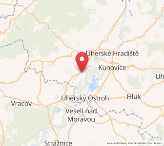 Map of Nedakonice, Zlín