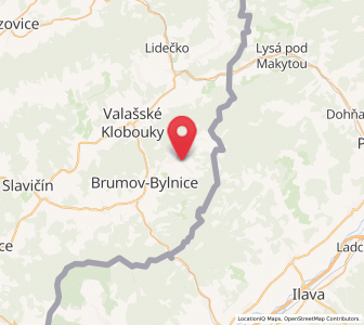 Map of Nedašov, Zlín
