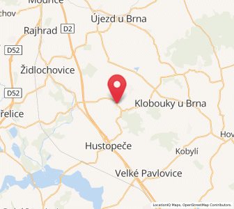 Map of Nikolčice, South Moravian
