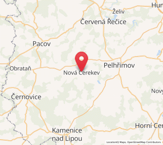 Map of Nová Cerekev, Vysočina