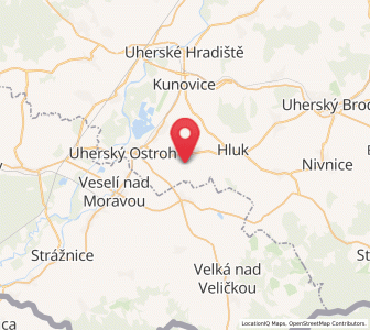 Map of Ostrožská Lhota, Zlín
