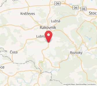 Map of Pavlíkov, Central Bohemia