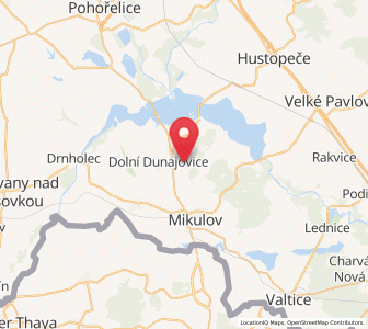 Map of Perná, South Moravian