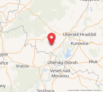 Map of Polešovice, Zlín