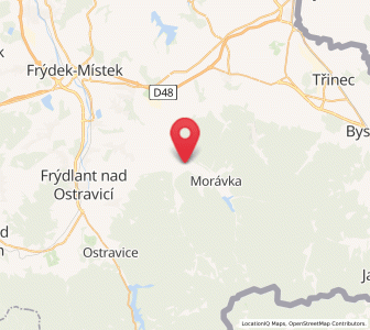 Map of Pražmo, Moravskoslezský