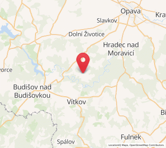 Map of Radkov, Moravskoslezský