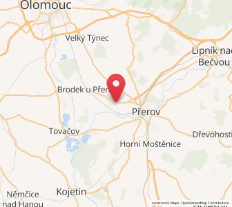 Map of Rokytnice, Olomoucký