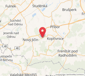 Map of Rybí, Moravskoslezský